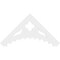 Ekena Millwork Pitch Wellington Architectural Grade PVC Gable Pediment, 48"W x 24"H x 1"P (12/12) GPP048X024X100WEL - alternate 5